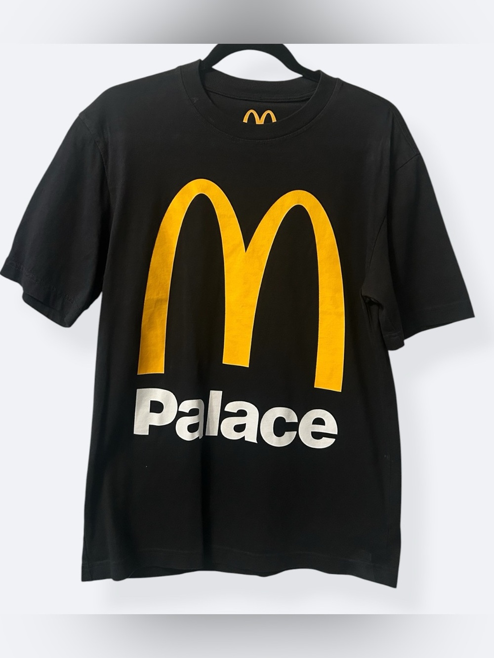 Palace x McDonald's Black Logo Tee - Yellow Arch Graphic